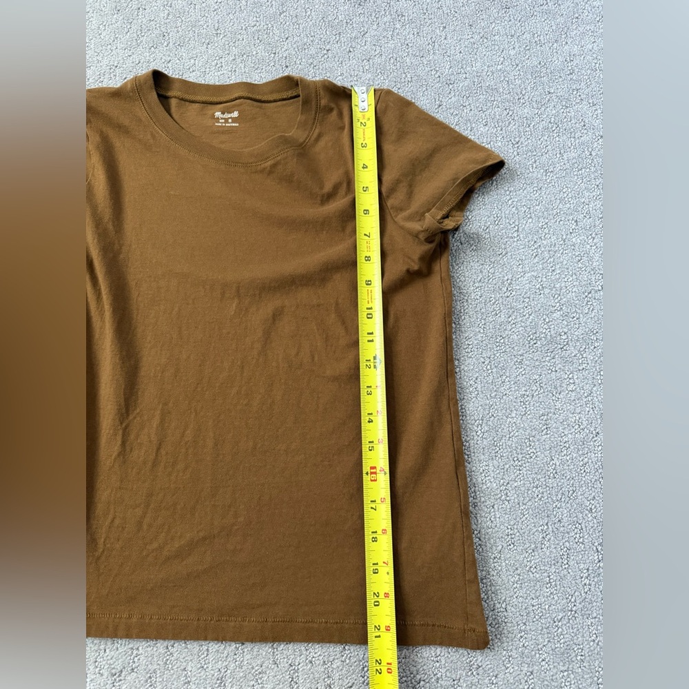 Madewell Crewneck Tee in Brown - Picture 3 of 6